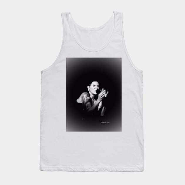 Beth Hart - Portrait - Black and White - Vignette Tank Top by davidbstudios